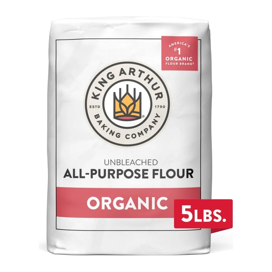 King Arthur 100% Organic Unbleached All-Purpose Flour, front of pack
