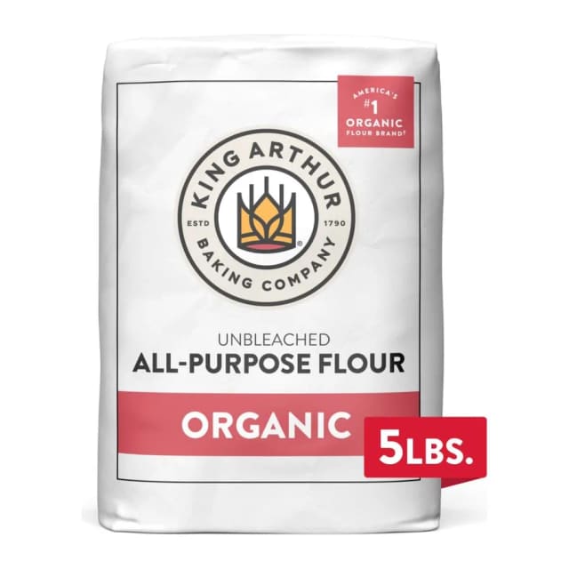 King Arthur 100% Organic Unbleached All-Purpose Flour, front of pack