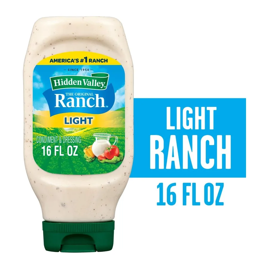 Hidden Valley Original ranch light salad dressing & topping, front of pack