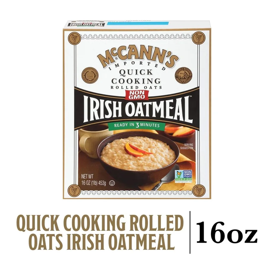 Mccann's Quick Cooking Rolled Oats Irish Oatmeal, front of pack