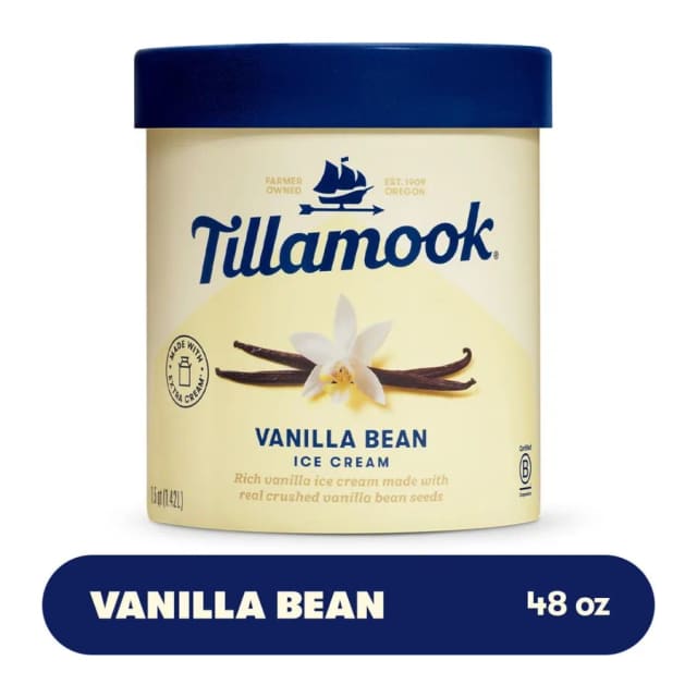 Tillamook Ice cream, front of pack