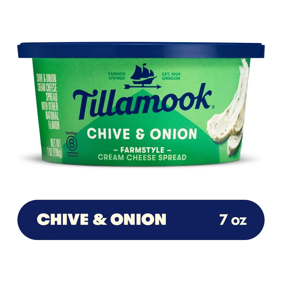 Tillamook Chive & onion, front of pack