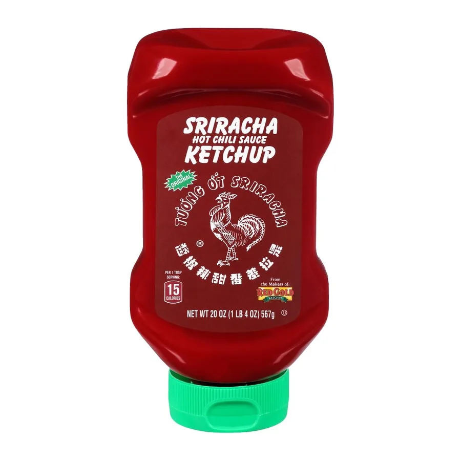 Huy Fong Sriracha hot chili sauce ketchup, front of pack