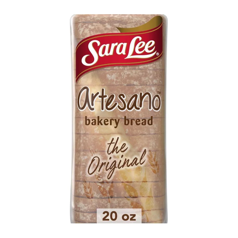 Sara Lee The Original Artesano Bakery Bread, front of pack