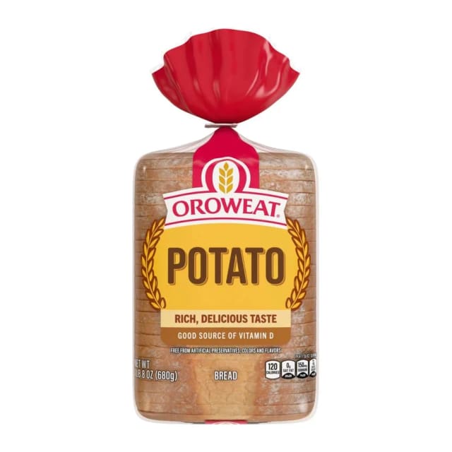Oroweat Country Potato Bread, front of pack