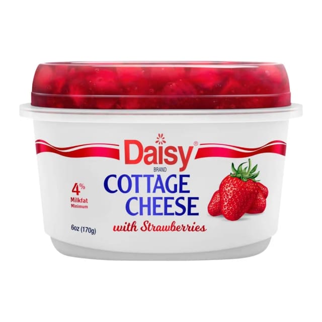 Daisy Cottage Cheese with Strawberries, front of pack