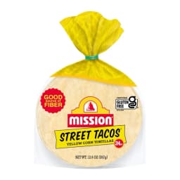 Mission Street tacos corn tortillas, front of pack