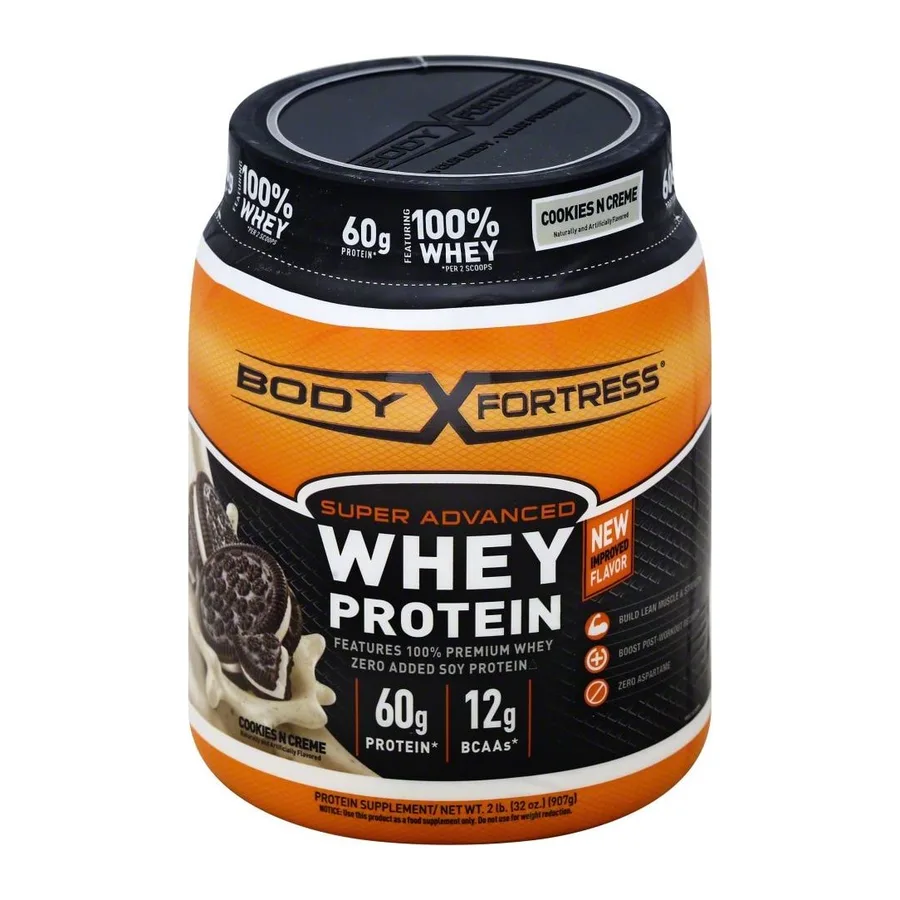 Body Fortress Whey Protein - Cookies n Creme, front of pack