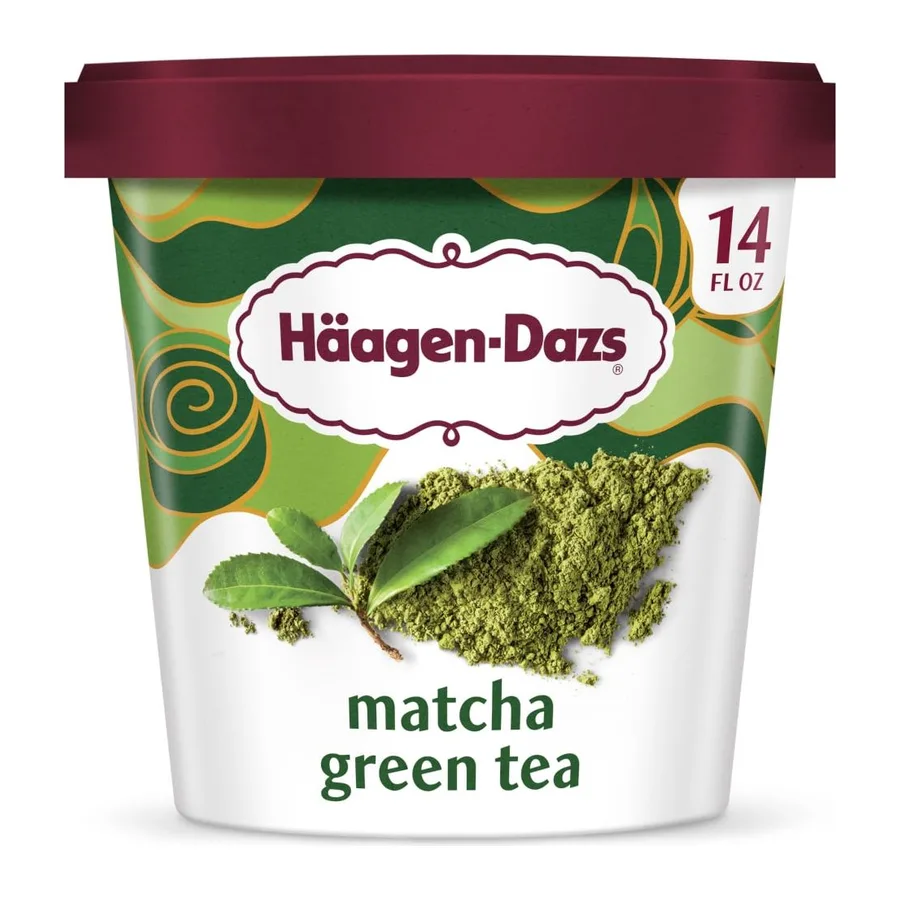 Hagen-Dazs Green Tea Ice Cream, front of pack