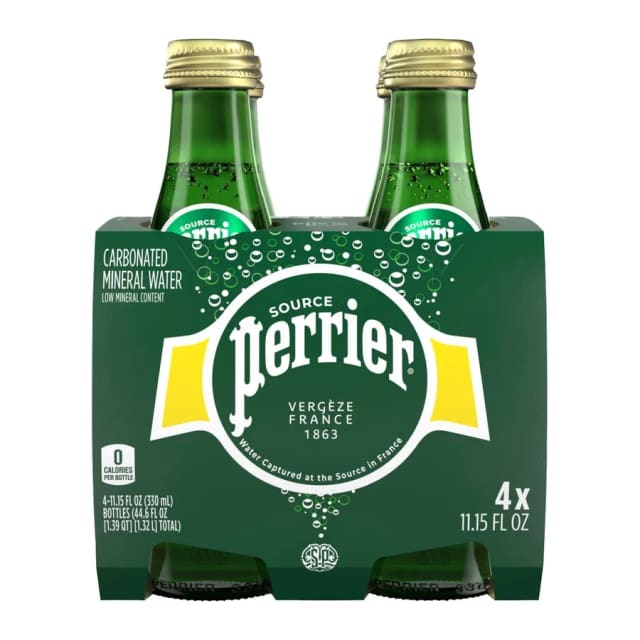 Perrier Carbonated mineral water, front of pack