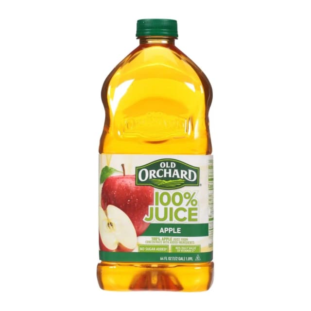 Old Orchard 100% Juice, front of pack