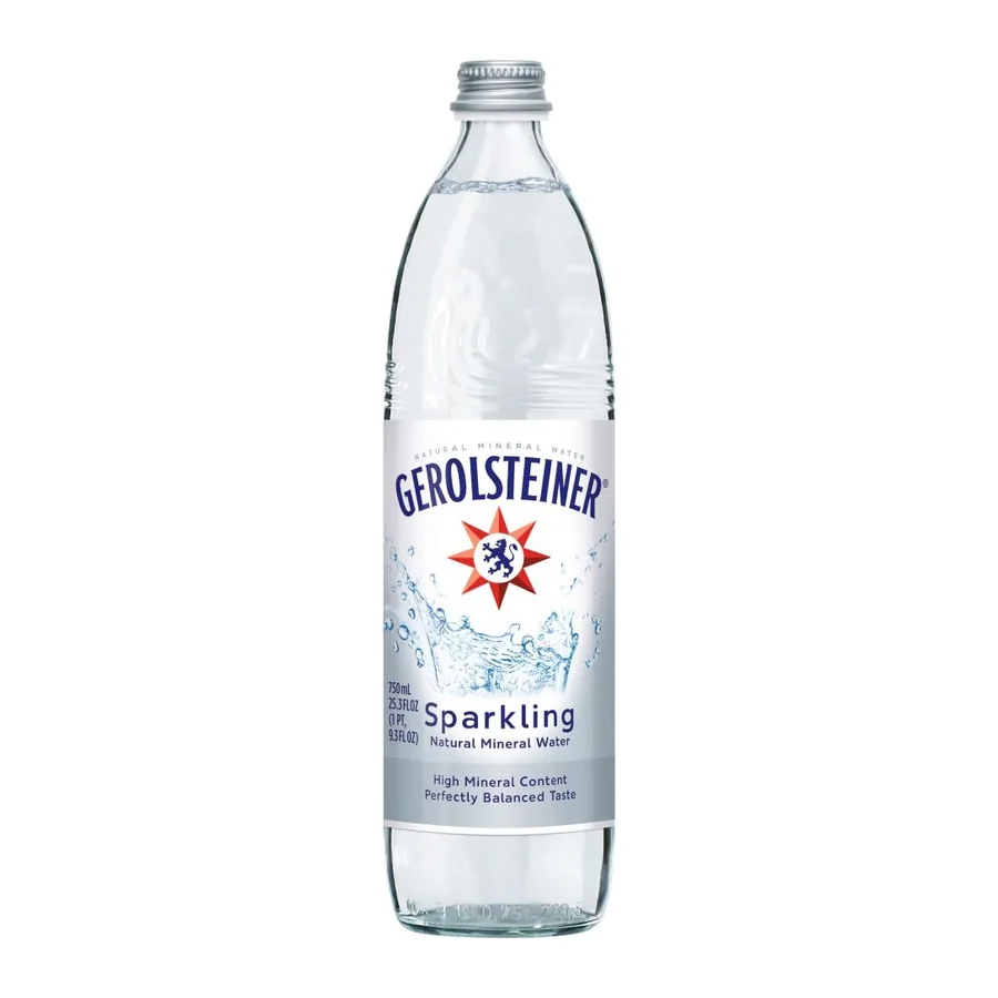 Gerolsteiner Sparkling Natural Mineral Water, front of pack
