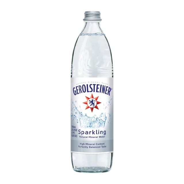 Gerolsteiner Sparkling Natural Mineral Water, front of pack