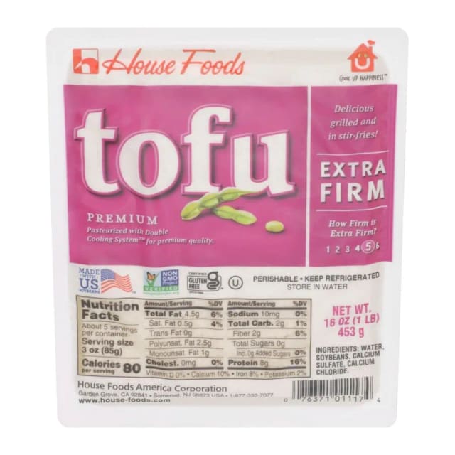 House Foods Premium Tofu Extra Firm, front of pack