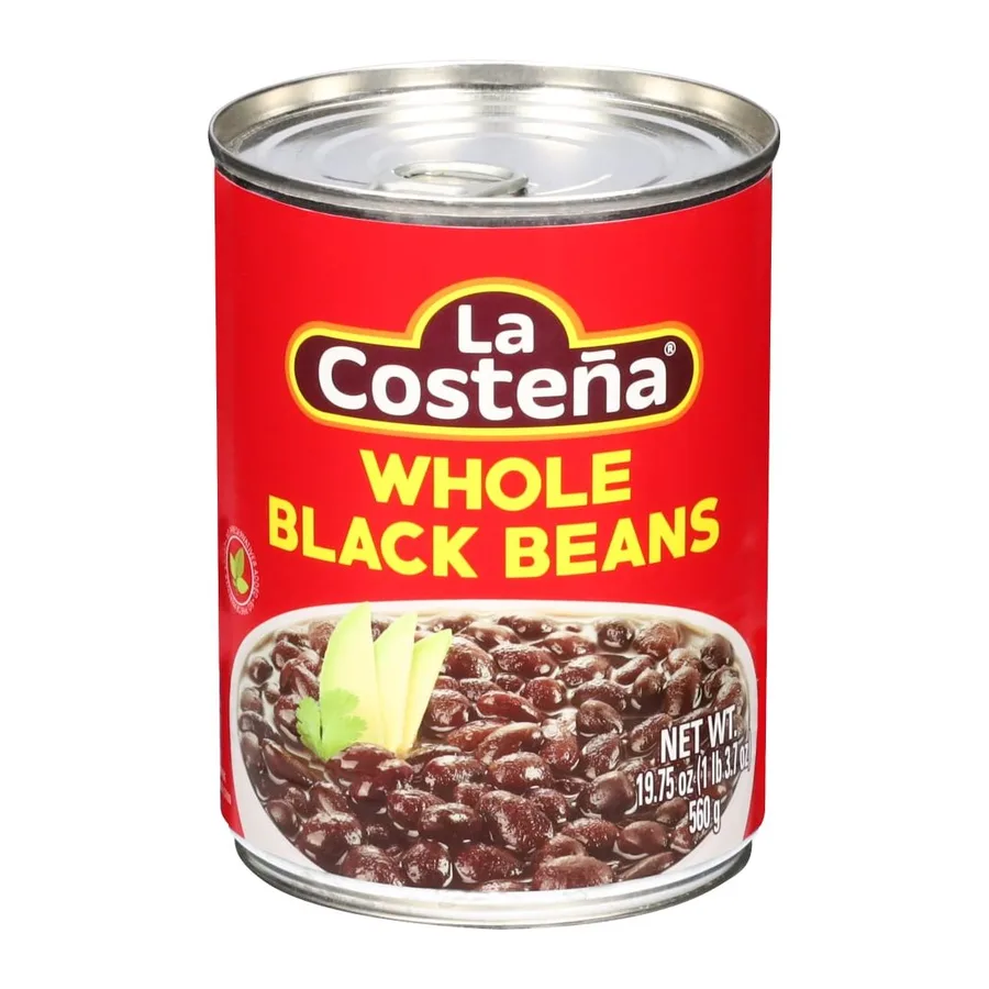 La Costena Whole Black Beans, front of pack