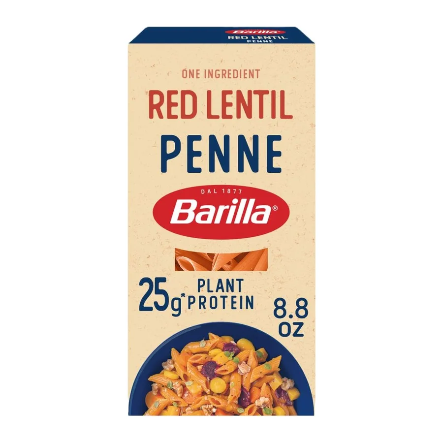 Barilla Red Lentil Penne, front of pack