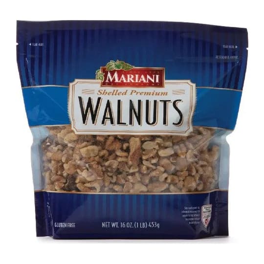 Mariani Shelled Walnuts, front of pack