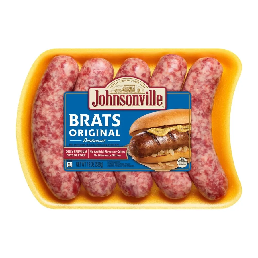 Johnsonville Original Brats, front of pack
