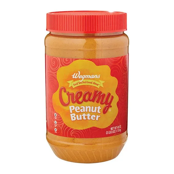 Wegmans Creamy Peanut Butter, front of pack