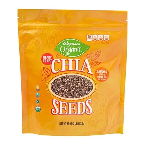 Wegmans organic Chia seeds, front of pack