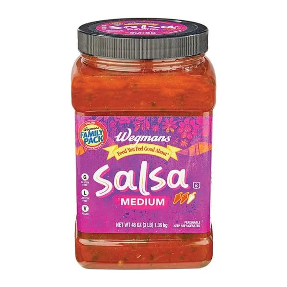 Wegmans Medium Salsa, front of pack