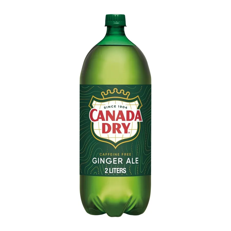 Canada Dry Caffeine free ginger ale, front of pack