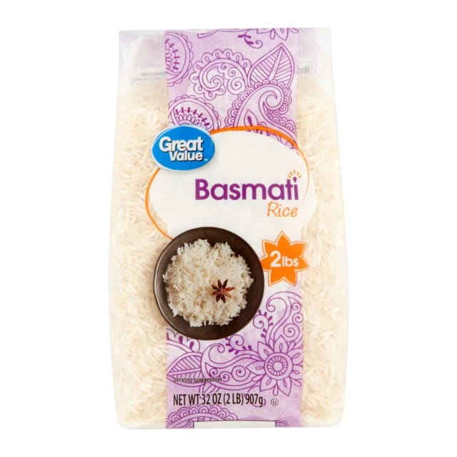 Great Value Arroz basmati, front of pack