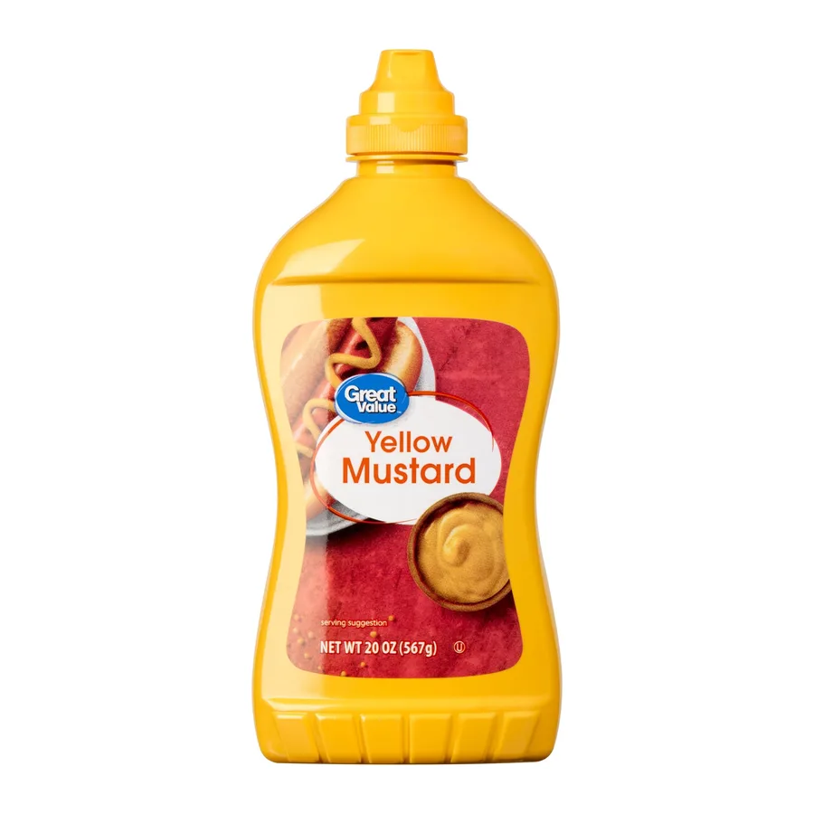 Great Value Yellow Mustard, front of pack