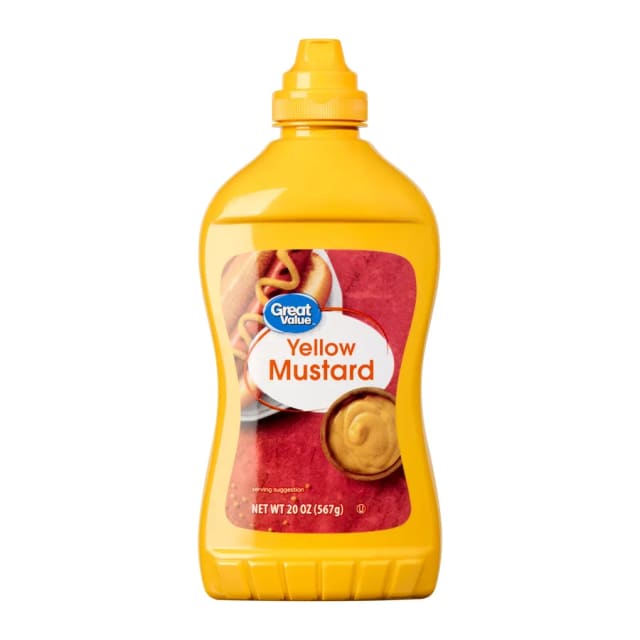 Great Value Yellow Mustard, front of pack