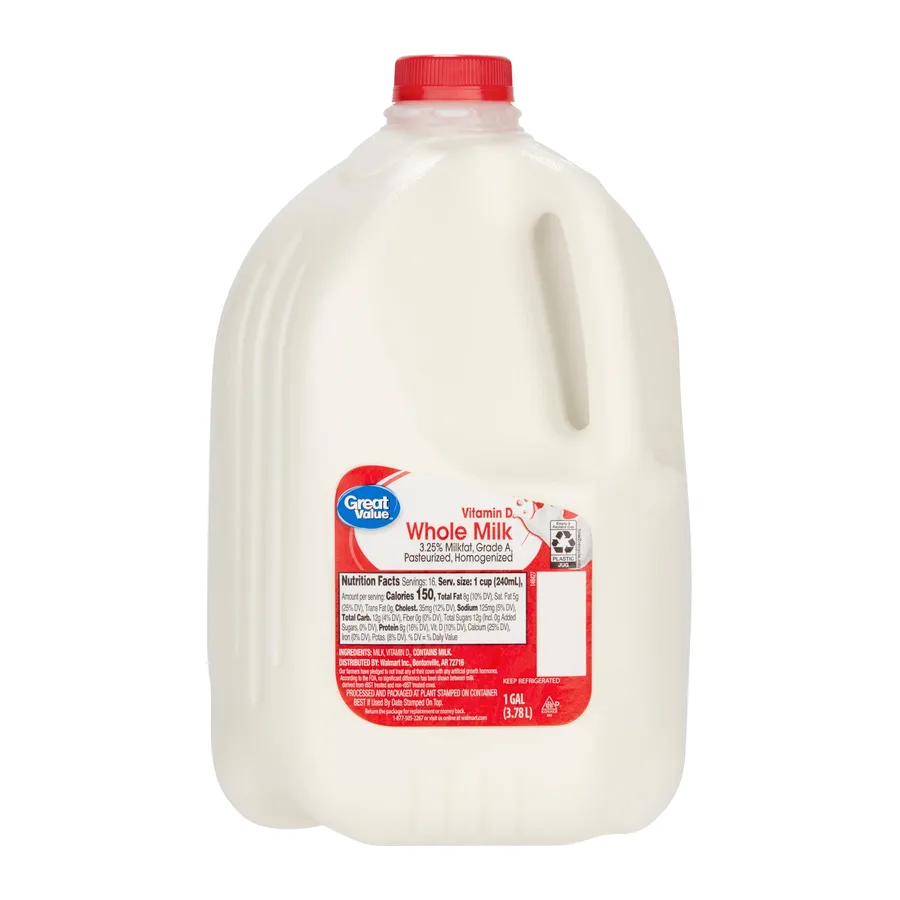 Great Value Vitamin D Milk, front of pack