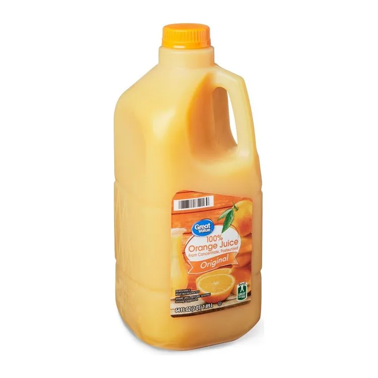 Great Value 100% Orange Juice, front of pack