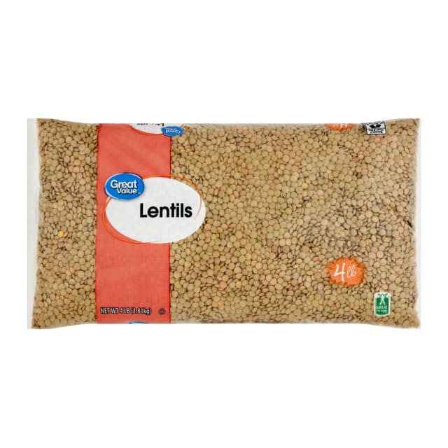 Great Value Lentils, front of pack