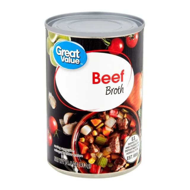 Great Value Beef Broth, front of pack