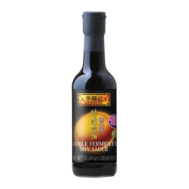 Lee Kum Kee Double Deluxe Soy Sauce, front of pack