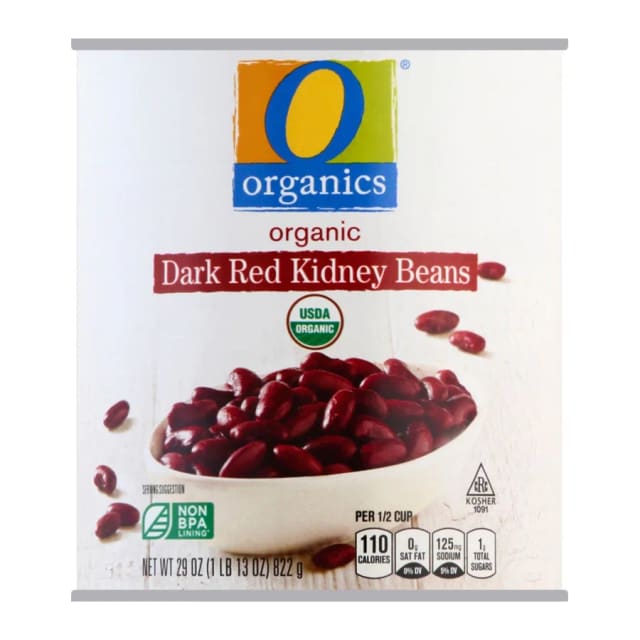 O Organics Organic Red Kidney Beans, front of pack