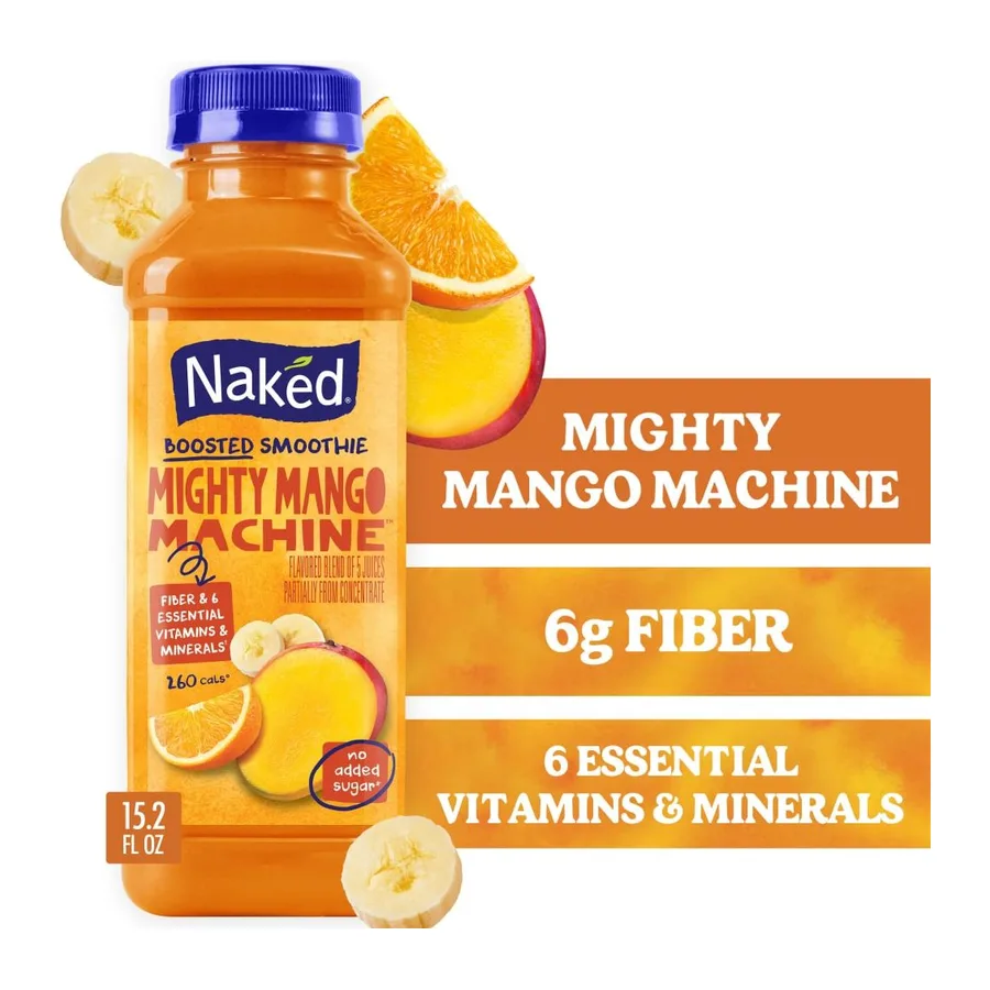 Naked Mighty Mango Juice Smoothie, front of pack