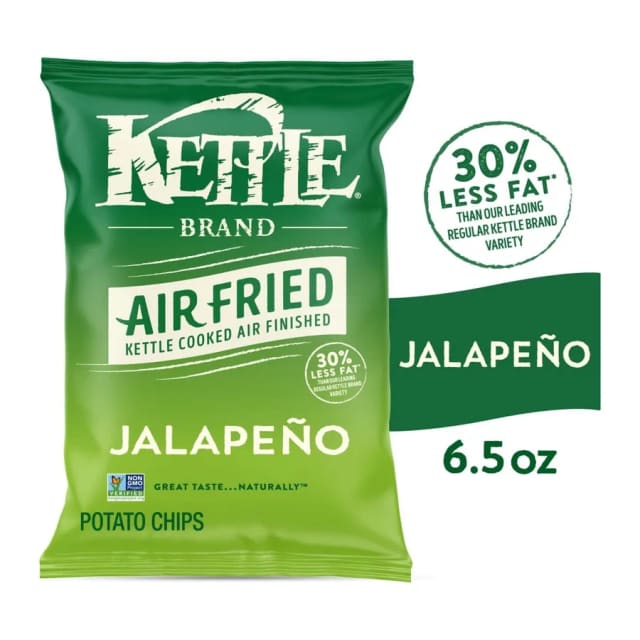 Kettle Foods Air Fried Jalapeño, front of pack