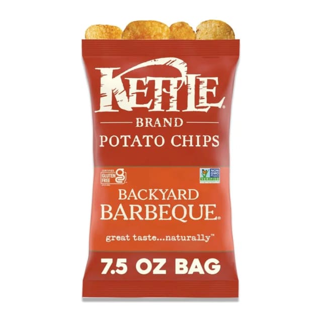 Kettle Foods Potato Chips Backyard Barbeque, front of pack