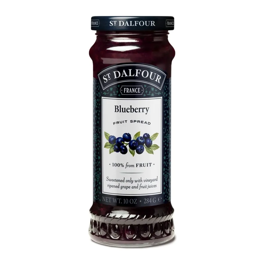 St. Dalfour Wild Blueberry Fruit Spread, front of pack