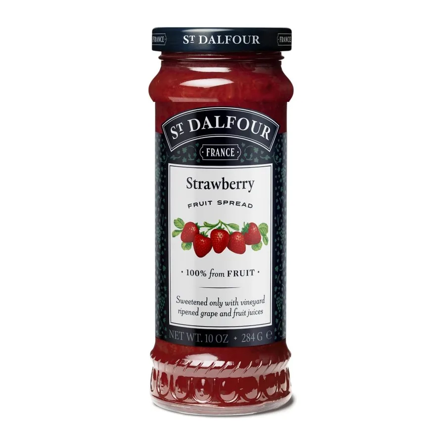 St. Dalfour Strawberry Fruit Spread, front of pack