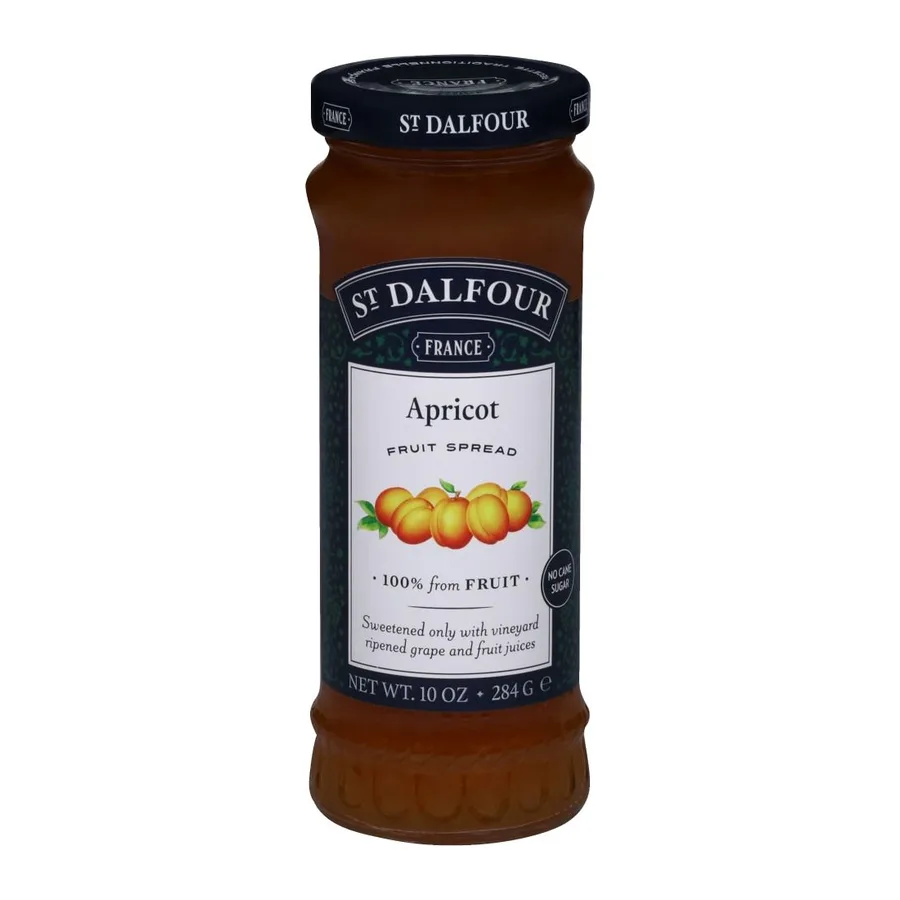 St. Dalfour Apricot Fruit Spread, front of pack