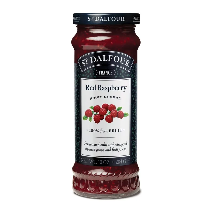 St Dalfour Red Raspberry Spread, front of pack