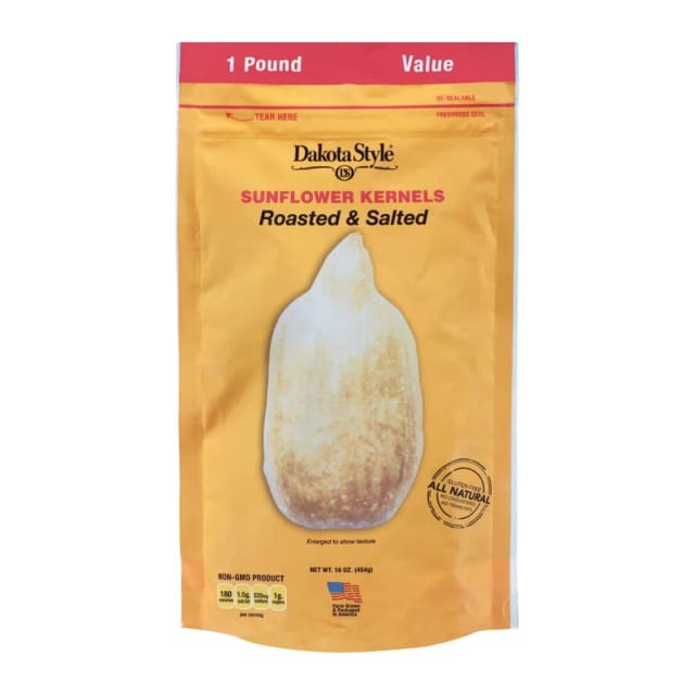 Dakota Style Roasted & Salted, front of pack