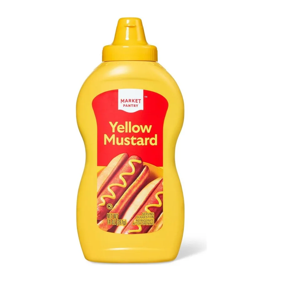 Market Pantry Yellow mustard, front of pack