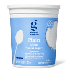 Good & Gather Plain Greek Nonfat Yogurt, front of pack
