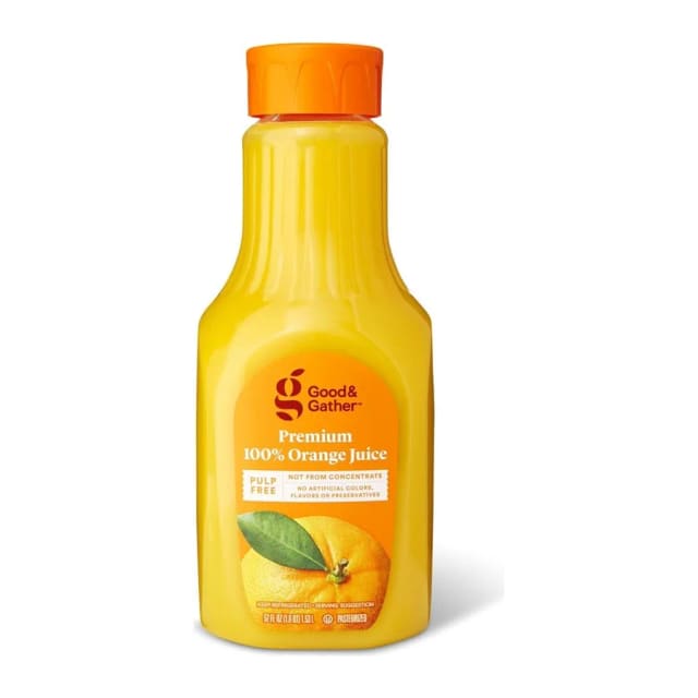 Good & Gather Orange juice, front of pack
