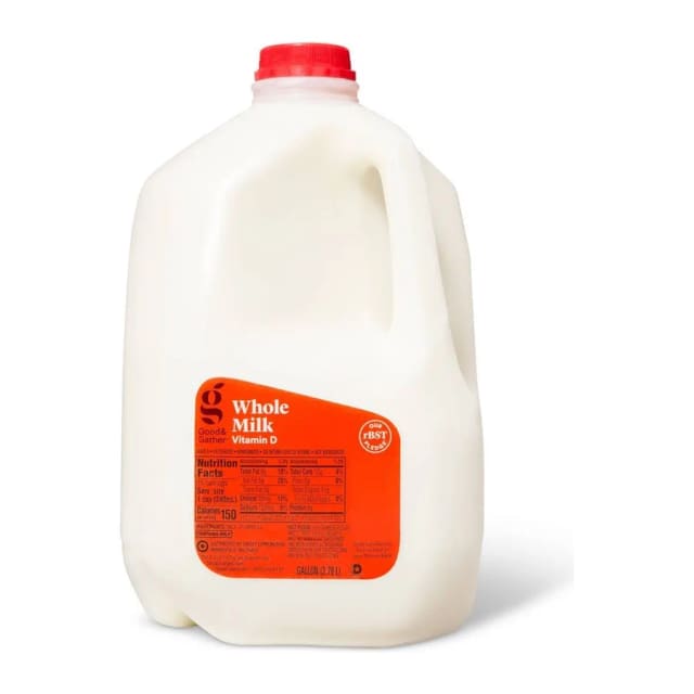 Good & Gather Vitamin D Whole Milk, front of pack