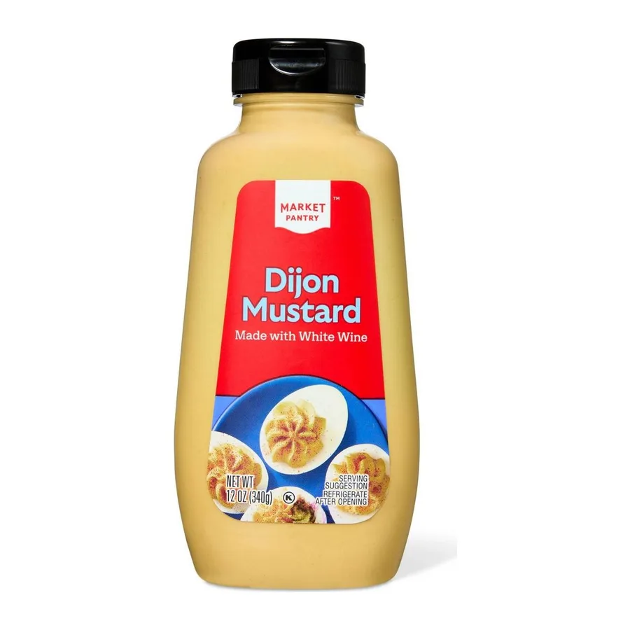 Market Pantry Dijon mustard, front of pack