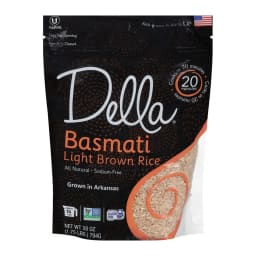 Della Basmati Light Brown Rice, front of pack