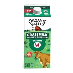 Organic Valley Grassmilk Organic Whole Milk, front of pack